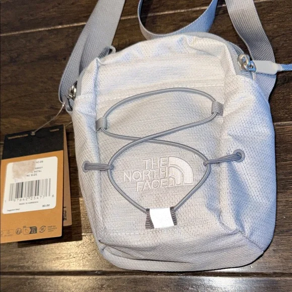 NWT The North Face Jester Light Gray Crossbody Organizer Bag - Picture 2 of 9